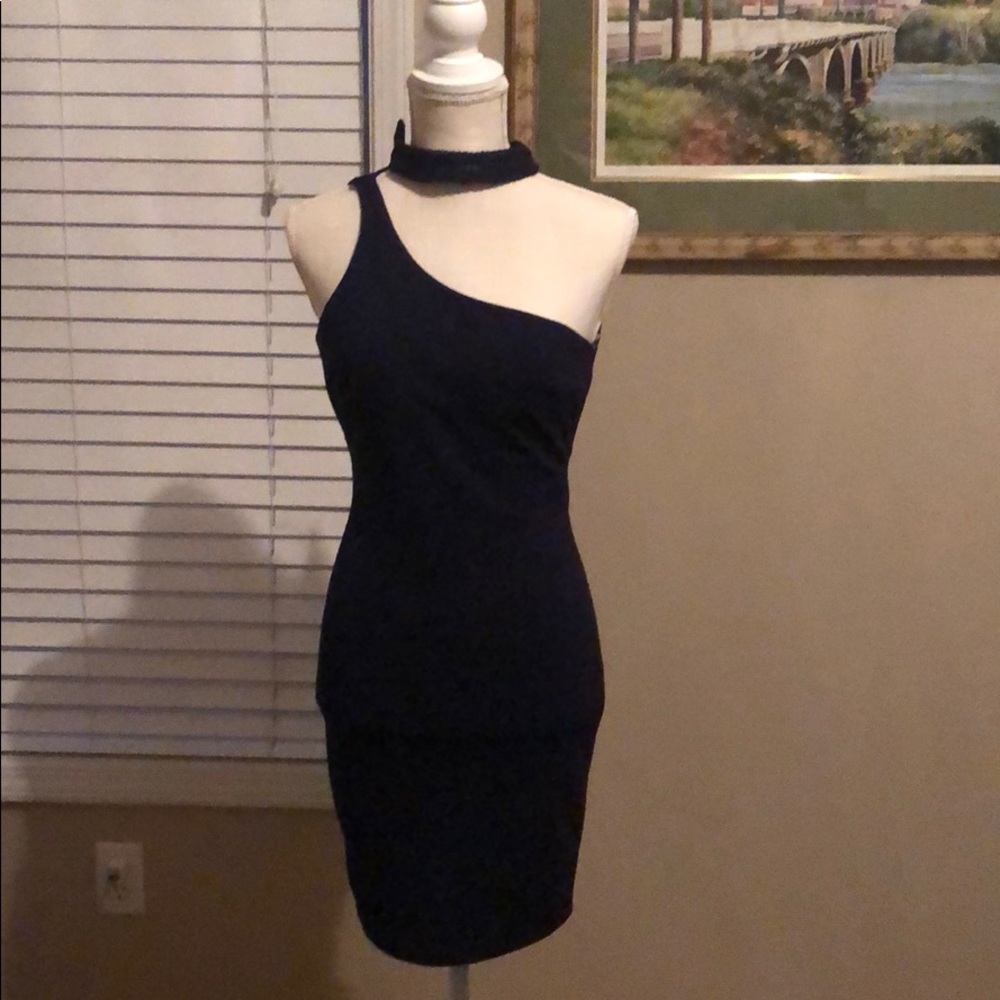 Juniors navy dress